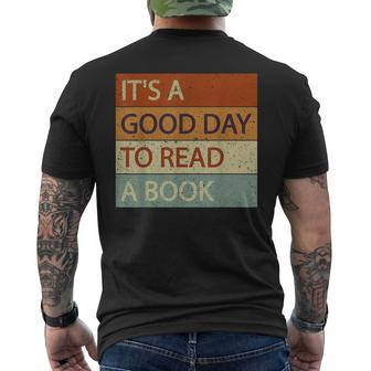 It’S A Good Day To Read A Book National Book Lovers Day Mens Back Print T-shirt | Mazezy