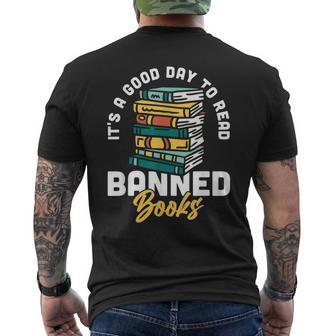 Its A Good Day To Read Banned Books Bibliophile Bookaholic Mens Back Print T-shirt | Mazezy