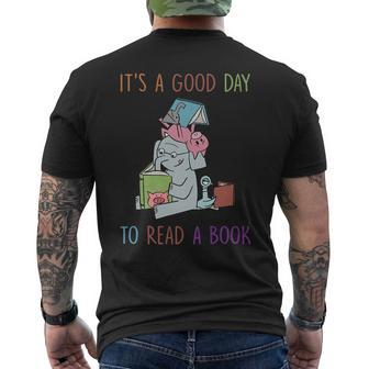 Its A Good Day To Read Bookworm Librarian Book Lover Gift Mens Back Print T-shirt | Mazezy
