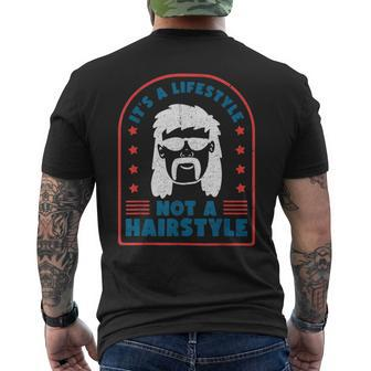 Its A Lifestyle Not A Hairstyle - Mullet Pride Mens Back Print T-shirt | Mazezy