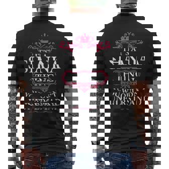 Its A Shania Thing You Wouldnt Understand - Shania Mens Back Print T-shirt | Mazezy