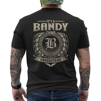 It's A Bandy Thing You Wouldn't Understand Name Vintage Men's T-shirt Back Print - Seseable