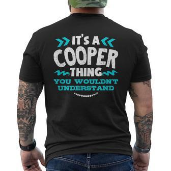 Its A Cooper Thing You Wouldnt Understand Custom Men's T-shirt Back Print - Seseable