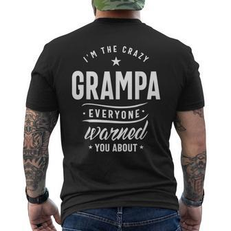Its The Crazy Grampa Grandpa Men's Back Print T-shirt | Mazezy