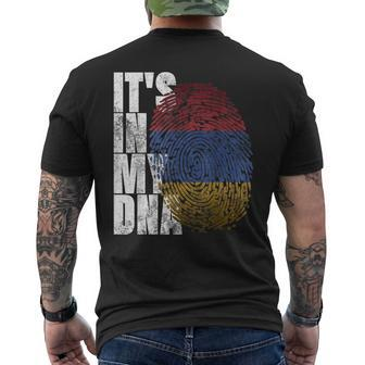 It's In My Dna Armenian Sign Proud Pride Armenia Flag Men's T-shirt Back Print | Mazezy DE