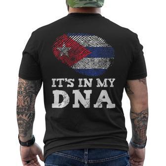 It's In My Dna Cuba Cuban Hispanic Heritage Month Proud Men's T-shirt Back Print - Seseable