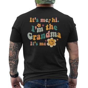 It's Me Hi I'm The Grandma It's Me Nana Mother's Day Men's T-shirt Back Print - Seseable