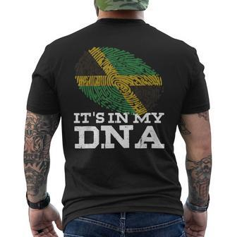 Its In My Dna Jamaican Pride Jamaica Flag Lover Gifts Pride Month Funny Designs Funny Gifts Mens Back Print T-shirt | Mazezy