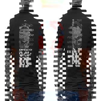 Its In My Dna Viking Nordic Norway Pride Flag Mens Back Print T-shirt | Mazezy