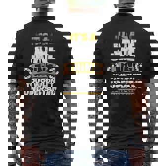 Its A Jane Thing You Wouldnt Understand Jane Men's T-shirt Back Print | Seseable UK