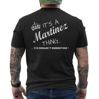 Its A Martinez Thing Men's Back Print T-shirt | Mazezy