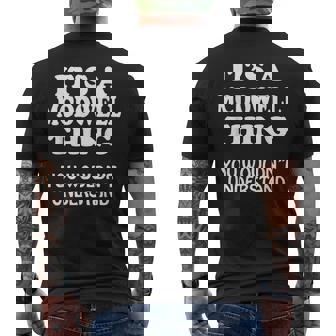 Its A Mcdowell Thing You Wouldnt Understand Family Reunion Men's T-shirt Back Print | Seseable CA