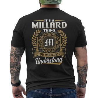 It's A Millard Thing You Wouldn't Understand Father's Day Men's T-shirt Back Print | Seseable CA