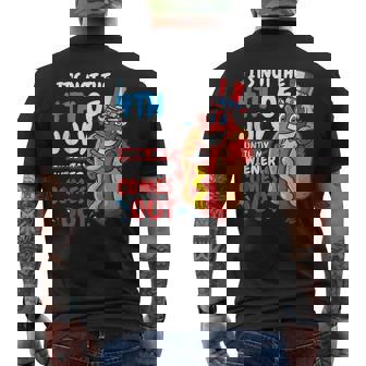 Its Not 4Th Of July Until My Wiener Comes Out Mens Back Print T-shirt - Thegiftio UK