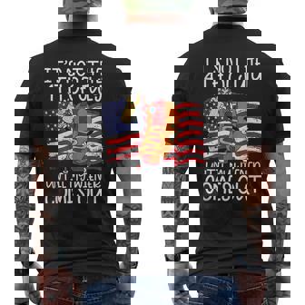 Its Not The 4Th Of July Until My Weiner Comes Out Graphic Mens Back Print T-shirt - Thegiftio UK