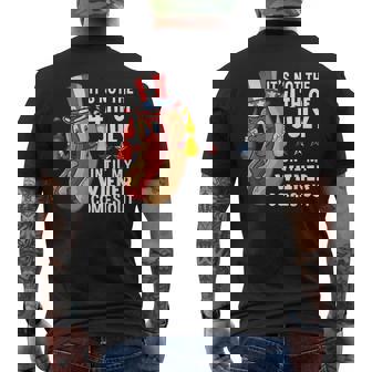 Its Not The 4Th Of July Until My Wiener Comes Out Hot Dog Mens Back Print T-shirt - Thegiftio UK