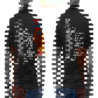 Its Not The 4Th Of July Until My Wiener Comes Out Hot Dog Mens Back Print T-shirt - Thegiftio UK