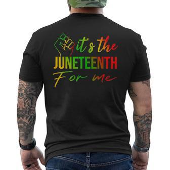 Its The Junenth For Me Free Ish Since 1865 Independence Mens Back Print T-shirt - Seseable