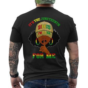 Its The Junenth For Me Free Ish Since 1865 Independence Mens Back Print T-shirt | Mazezy