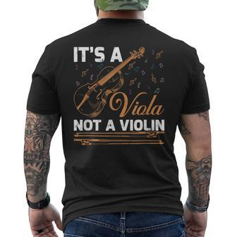 It's A Viola Not A Violin Alto Clef Men's T-shirt Back Print | Mazezy