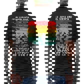 It's Weird Being The Same Age As Old People Men's T-shirt Back Print - Monsterry
