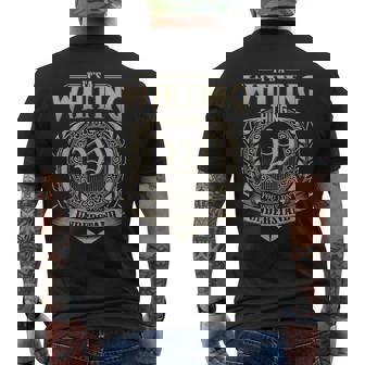 It's A Whiting Thing You Wouldn't Understand Name Vintage Men's T-shirt Back Print - Seseable