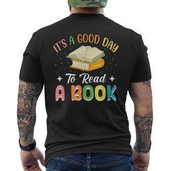 It´S A Good Day To Read A Book Book Lover Mens Back Print T-shirt | Mazezy