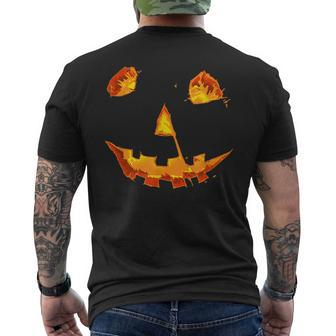 Jack O Lantern Halloween Holiday Pumpkin Costume Horror Halloween Men's T-shirt Back Print | Mazezy