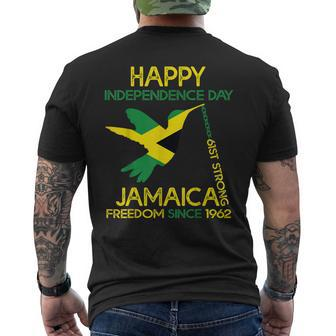 Jamaica 61St Anniversary Independence Day 2023 Mens Back Print T-shirt - Monsterry