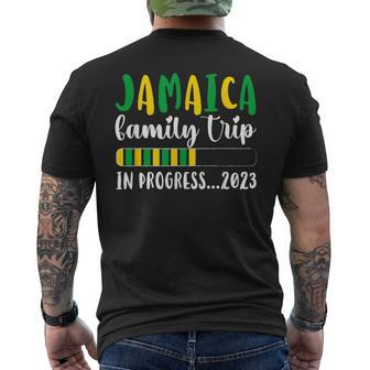 Jamaica Family Trip In Progress 2023 Vacation Jamaica Family Mens Back Print T-shirt | Mazezy