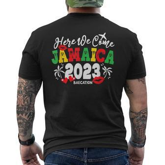Jamaica Honeymoon 2023 Baecation Vacay Mode Wedding Couples Mens Back Print T-shirt - Monsterry DE