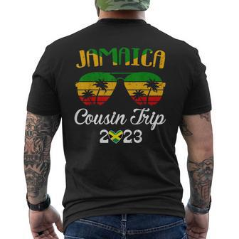 Jamaica Trip 2023 Cousin Trip Family Reunion Vacation Mens Back Print T-shirt - Monsterry