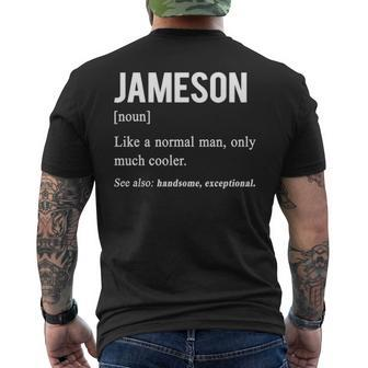 Jameson Name Gift Jameson Funny Definition V2 Mens Back Print T-shirt - Seseable