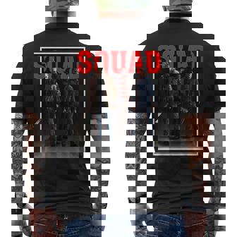 Jason Squad Halloween Horror Funny Scary Distressed Costume Halloween Funny Gifts Mens Back Print T-shirt | Mazezy