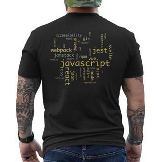 Javascript Software Developer Frontend Engineer Men's T-shirt Back Print | Mazezy