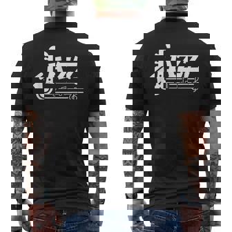 Jazz Music Cute Saxophone Player Outfit Jazz Musician Men's T-shirt Back Print | Mazezy