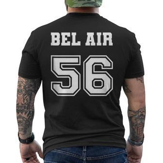 Jersey Style Bel Air 56 1956 California Vintage Muscle Car California Gifts And Merchandise Funny Gifts Mens Back Print T-shirt | Mazezy