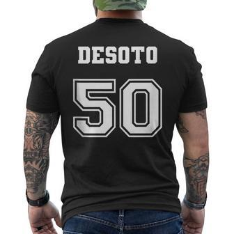 Jersey Style Desoto De Soto 50 1950 Antique Classic Car Men's T-shirt Back Print | Mazezy