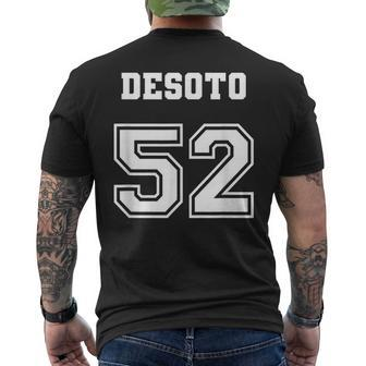 Jersey Style Desoto De Soto 52 1952 Antique Classic Car Men's T-shirt Back Print | Mazezy