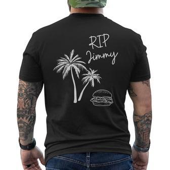 Jimmy Music Genius Palm Tree And A Burger Men's T-shirt Back Print - Seseable