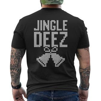 Jingle Bells Ugly Christmas Sweater Crewneck Clothing Men's T-shirt Back Print | Mazezy