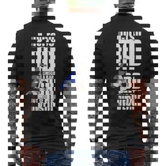 Jiu Jitsu Dad Like A Normal Dad But More Awesome Mens Back Print T-shirt - Thegiftio UK