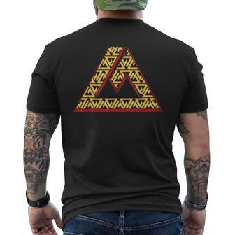 Jiu Jitsu Triangle Symbol Men's T-shirt Back Print | Mazezy