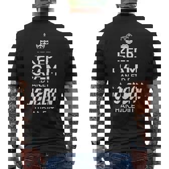 Jocelyn Name Gift Keep Calm And Let Jocelyn Handle It Mens Back Print T-shirt | Seseable FR