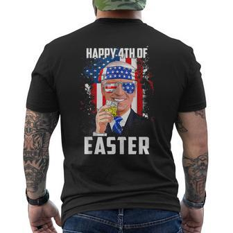Joe Biden Confused Happy 4Th Of Easter 4Th Of July Men's Back Print T-shirt | Mazezy