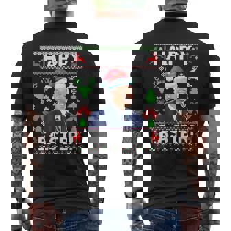Joe-Biden-Ugly-Christmas-Sweater-Biden-Christmas Men's T-shirt Back Print | Mazezy