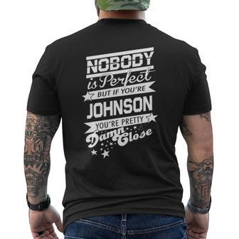 Johnson Name Gift If You Are Johnson Mens Back Print T-shirt - Seseable