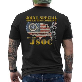 Joint Special Operations Command Jsoc Fort Bragg Nc Gifts Mens Back Print T-shirt | Mazezy
