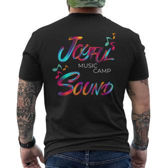 Joyful Sound Mens Back Print T-shirt | Mazezy
