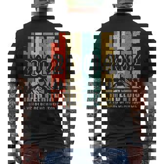 June 2004 Retro Vintage 15 Years Old Bday 15Th Birthday Men's Back Print T-shirt | Mazezy
